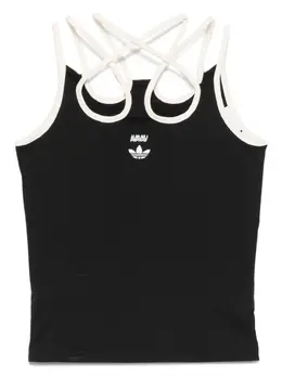 adidas: Чёрная майка  X