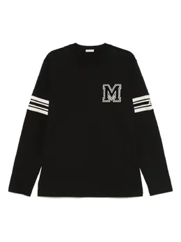 Moncler: Чёрная футболка 