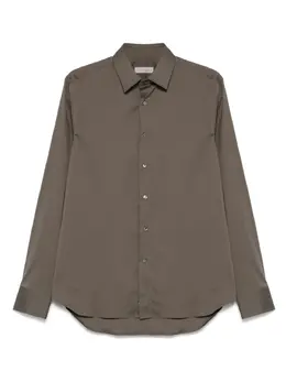 Canali: Рубашка цвета хаки 