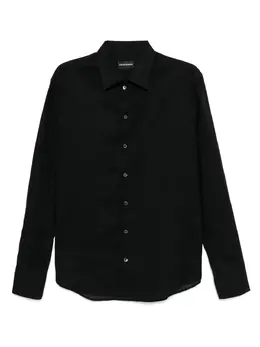 Emporio Armani: Чёрная рубашка 