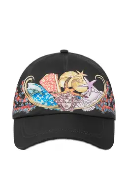 Versace: Чёрная кепка 