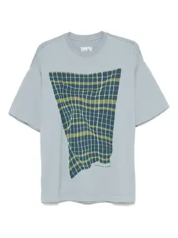 Homme Plissé Issey Miyake: Голубая футболка 