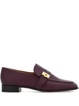 Ferragamo: Бордовые лоферы 