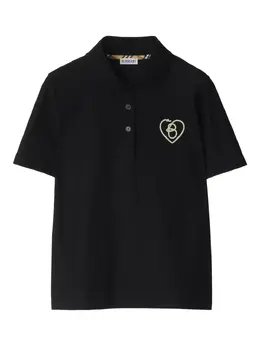 Burberry: Чёрное поло 