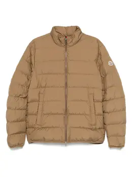 Moncler: Бежевая куртка 