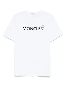 Moncler: Футболка с принтом 