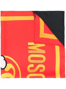 Moschino: Шарф с принтом 