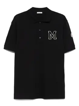 Moncler: Синее поло 