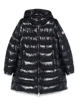 Moncler: Синее пальто 