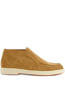 Santoni: Бежевые ботинки 