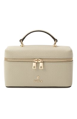 Furla: Бежевая сумка 
