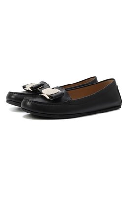 Ferragamo: Чёрные лоферы  Vara