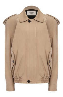 Saint Laurent: Кожаная куртка 
