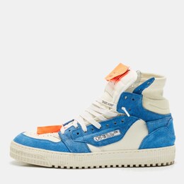 Off-White: Голубые кроссовки  Off Court