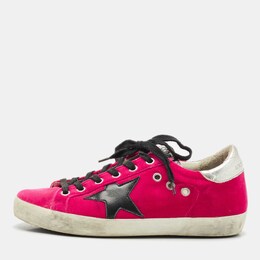 Golden Goose: Фиолетовые кроссовки  Super Star