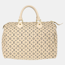 Louis Vuitton: Голубая сумка  Speedy 30