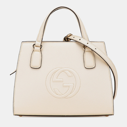 Gucci: Белая сумка  Soho