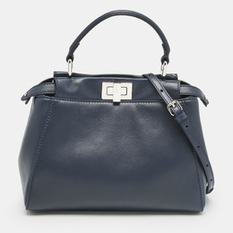 Fendi: Синяя сумка  Peekaboo