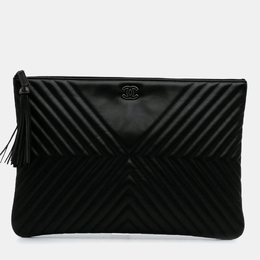 Chanel: Чёрный клатч 