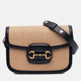 Gucci: Коричневая сумка  Horsebit 1955