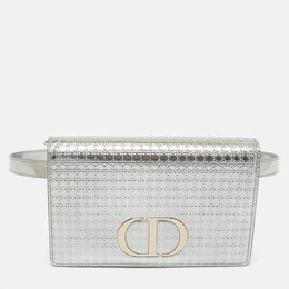 Dior: Серебристая сумка 