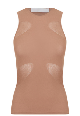 DION LEE: Бежевый топ 
