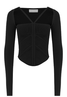 DION LEE: Чёрный топ 