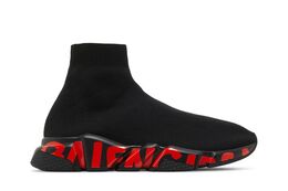 Balenciaga: Чёрные кроссовки  Speed