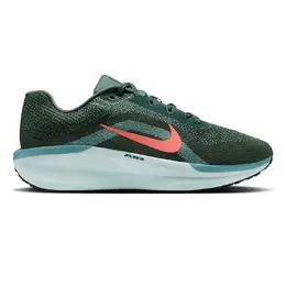 Nike: Зелёные кроссовки 