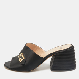 Fendi: Чёрные сандалии  FF