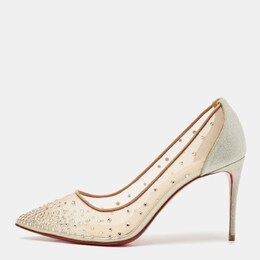 Christian Louboutin: Бежевые туфли 