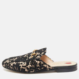 Gucci: Чёрные сабо  Princetown