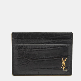 Saint Laurent Paris: Чёрный картхолдер 