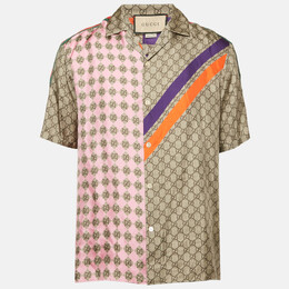 Gucci: Многоцветная рубашка  GG