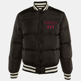 Gucci: Чёрная куртка  GG
