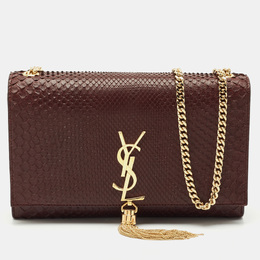 Saint Laurent Paris: Бордовая сумка  Kate