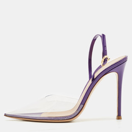 Gianvito Rossi: Фиолетовые туфли  Ribbon