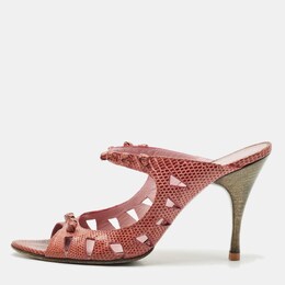 Bottega Veneta: Бордовые сандалии 