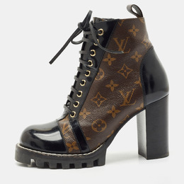 Louis Vuitton: Коричневые ботинки 