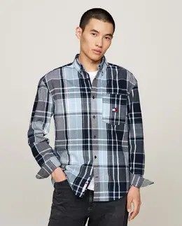 Tommy Jeans: Тёмная рубашка 
