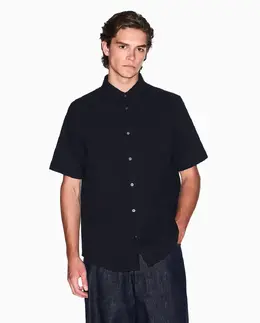 Armani Exchange: Тёмная рубашка 
