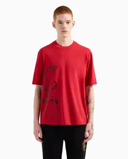 Armani Exchange: Красная футболка 