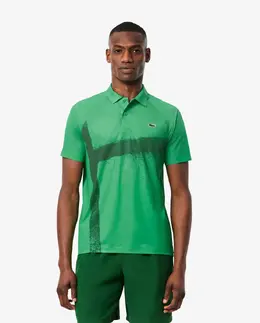 Lacoste: Зелёная рубашка  Djokovic