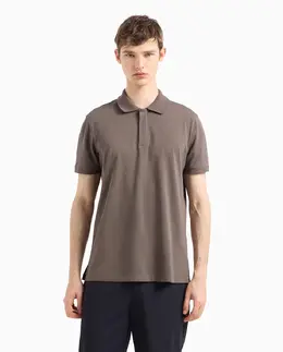 Emporio Armani: Коричневая рубашка 