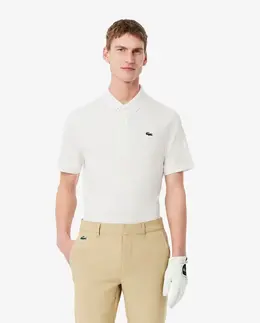 Lacoste: Белое поло 