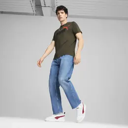 PUMA: Зелёная футболка  Ess