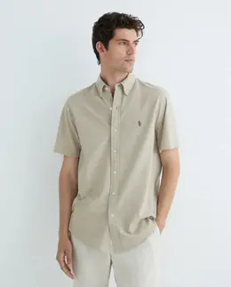Polo Ralph Lauren: Бежевая рубашка 