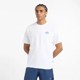 New Balance: Белая футболка 