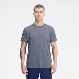 New Balance: Чёрная футболка  Tenacity