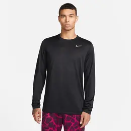 Nike: Чёрная футболка  Dri FIT
